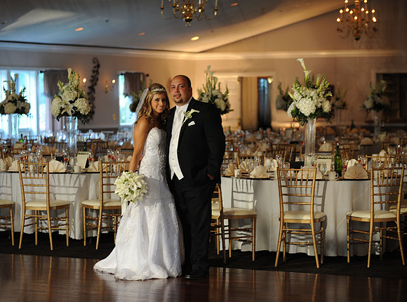 standing at reception
